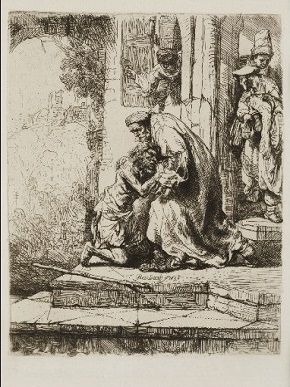 Aguafuerte de Rembrandt