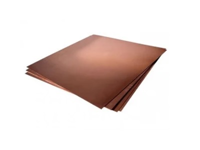 Plancha de cobre pulida